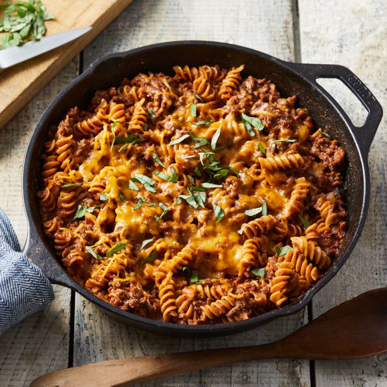 Ground Beef & Pasta Skillet Recipe | EatingWell